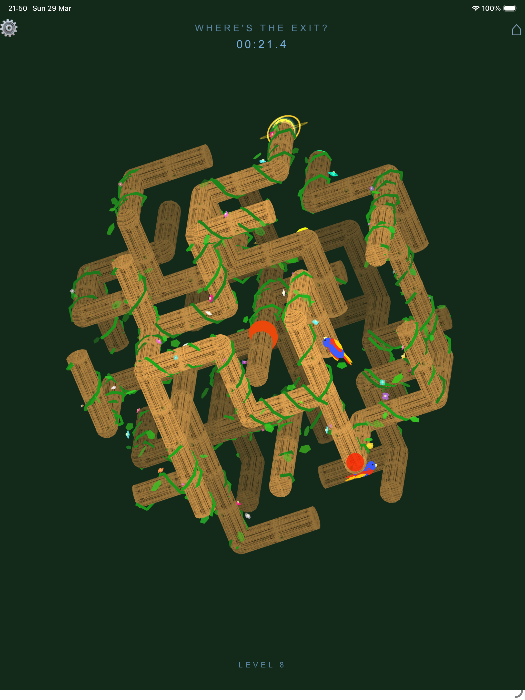 Jungle maze gameplay screenshot